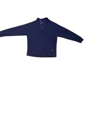 Eddie Bauer Men's Quilted Pullover  Navy Blue Size L